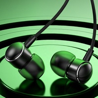 HiFi earbud USB-C, Headset Tipe C berkabel Antarmuka Tipe C untuk Olahraga & Game suara Bass & nyaman