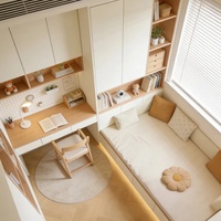 Lit double nordique Senger, lit tatami japonais, lit plateforme moderne et simple pour chambre principale, lit bas pour chambre d'enfant