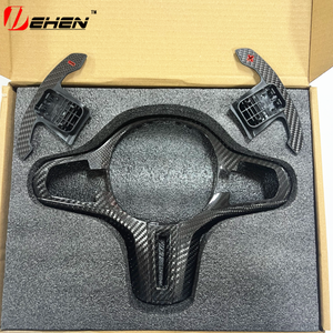 Cubierta de <span class=keywords><strong>Volante</strong></span> de Fibra de Carbono y Alcántara <span class=keywords><strong>para</strong></span> BMW ID6 M5 F90 X3M F97 X4M F98 G30 G32 G11 G12 X3 X4 G01 G02 G08 2017-2021 - Product Image 1