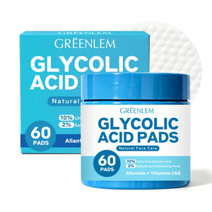 แผ่นกรดไกลโคลิก GREENLEM แบบกำหนดเองจากโรงงาน 60 ชิ้น 10% กรดไกลโคลิก 2% กรดซาลิไซลิก OEM - Product Image 6