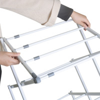 Séchoir à linge professionnel en métal pliable et extensible à 3 niveaux de 8 m avec couleur personnalisée pour salle de bain