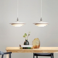 Lampe suspendue moderne au design nordique Lampe suspendue en métal pour table à manger pour restaurant bar salon Nouveau Drop Light Middle