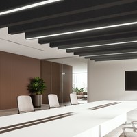 Modern Design 100% Panneaux acoustiques directs d'usine Faux carreaux de plafond pour Styles modernes Solution de conception graphique