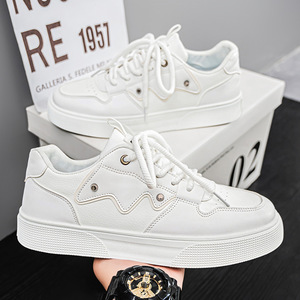 Mens Board Shoes Casual Sports Breathable Trend Versatile Thick Soled Wear-resistant Lightweight Soft Sole Low Top Board Shoes - Product Image 3