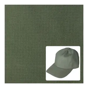 Multi-gauge ripstop polyester cotton water resistant fabric for workwear backpack baseball cap