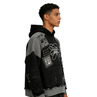 Sweat-shirt à capuche tendance unisexe en tissu doux entièrement personnalisable pour le printemps et l'automne