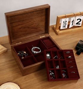 Wooden Jewelry <b>Box</b> with magnet for Women Old World Wooden <b>Box</b> Vintage Style Wooden <b>Keepsake</b> <b>Box</b> for Jewelry and Trinket Storage - Product Image 1