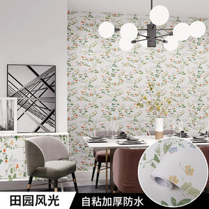 Carta da parati autoadesiva papel de parede 3d carta da parati rotolo naturale fiore murale carta da parati adesivo da parete per la decorazione della casa - Product Image 5