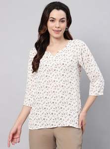 เสื้อผ้าแฟชั่นสไตล์ตะวันตกสำหรับผู้หญิง สาวๆ  ชุดลำลองทันสมัย สีพื้น  ราคาส่งจากซัพพลายเออร์อินเดีย - Product Image 2