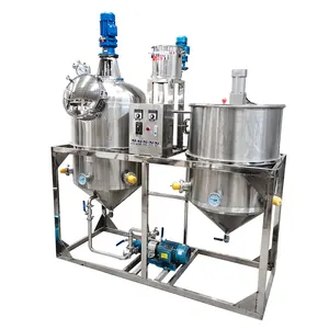 High Quality Crude Oil Refining Machine Sunflower Soybean Oil Refined Palm Oil Refinery Machine Factory Hot On Sale