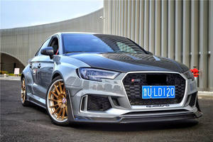 Kit de carrosserie en fibre de carbone, ensemble de carrosserie large, pour Audi S3 RS3 fprr + matériau RS3 - Product Image 2