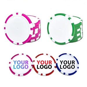 Jetons de poker en plastique écologiques personnalisés en gros, multi-tailles 40 mm, haute qualité, valeurs personnalisées pour les casinos et salles de poker - Product Image 1