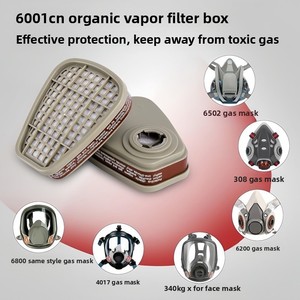 <span class=keywords><strong>Cartouche</strong></span> <span class=keywords><strong>filtrante</strong></span> à charbon actif haute efficacité 6001CN pour l'ammoniac acide organique, compatible avec les masques 6200/7502/6800, pour l'exportation - Product Image 3