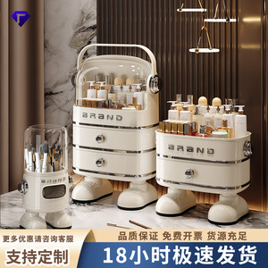 Selected Cosmetic <b>Storage</b> Box With Drawers Large Capacity For <b>Dressing</b> <b>Table</b> Skincare Makeup Organizer Dustproof - Product Image 5