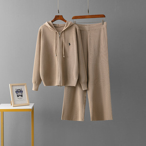 <span class=keywords><strong>Cardigan</strong></span> da <span class=keywords><strong>donna</strong></span> <span class=keywords><strong>con</strong></span> cerniera 2024 <span class=keywords><strong>con</strong></span> <span class=keywords><strong>cappuccio</strong></span> + pantaloni larghi set da <span class=keywords><strong>donna</strong></span> abbigliamento sportivo Casual a maniche lunghe eleganti completi 2 pezzi - Product Image 3