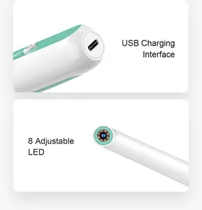 401-B กล้องส่องฟันไร้สาย Wi-Fi พกพาได้กล้องส่องภายในช่องปากกระจกตรวจฟันความคมชัดสูง1080P HD