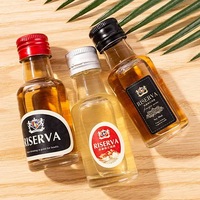 Bouteilles en verre cylindriques miniatures de 30 ml, étanches, avec bouchons hermétiques, couvercles en aluminium estampés à chaud pour liqueurs, vins, alcool, shots de gingembre