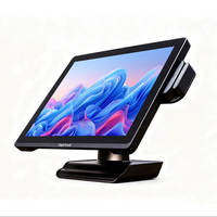 Systèmes de point de vente à écran tactile fin de 15 pouces, Windows 10 11, terminal Punto De Venta TPV tout-en-un, lecteur de cartes MSR