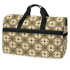 Bolsa de viaje portátil ligera del mercado Hawaiano, bolsa de entrenamiento de gimnasio, bolsa de viaje empacable con divisores ajustables - Product Image 1