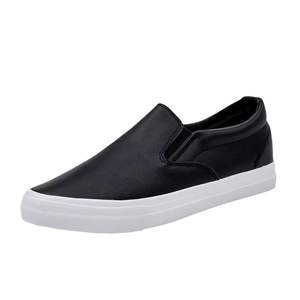 Chaussures décontractées de printemps à enfiler pour hommes, style travail et étudiant, petites chaussures blanches résistantes à l'usure, semelle épaisse, couleur unie, pour couple, style marche - Product Image 5