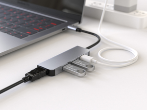 Adaptador Usb C 4 en 1 de aleación de aluminio <span class=keywords><strong>barato</strong></span> más vendido con estación de acoplamiento de vídeo PD 100W HDTV 4K30HZ para <span class=keywords><strong>Macbook</strong></span> Pro - Product Image 3
