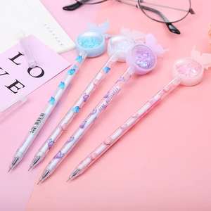 Hotselling kustom tangan portabel massal kartun kupu-kupu payet alat tulis kartun lucu Glitter permen Gel pena untuk suplai - Product Image 2