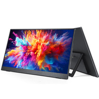 Moniteur LCD portable populaire de 15,6 pouces FHD IPS avec ports Type C pour ordinateurs portables, téléphones Android, moniteur portable