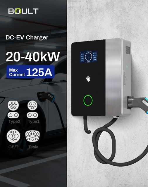 20Kw 30Kw 40Kw Wall-Mounted Home EV Charging Stations CCS2 Car Electric Chargers Fast DC Ev Charger
