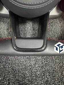 Volant de direction HAILED avec bouton de démarrage S-Line, moitié Alcantara, fibre de carbone, palettes LED pour Audi TT R8 A4 A5 B8 S4 RS6 A6 C7 RS Q5 <span class=keywords><strong>Q6</strong></span> - Product Image 4