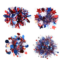 Bracelet en bande PET fin à étoile à cinq branches, coloré, pour la décoration du poignet, pour le 250e anniversaire du Jour de l'Indépendance des États-Unis