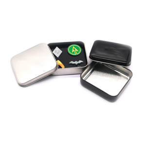 Versatile Square Tin Box Customizable Storage Case Embossed Custom Eco-Friendly Recyclable for Candy Jewelry Cosmetic Small Item - Product Image 3