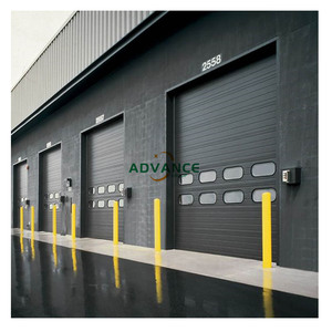 Puerta de Garaje Industrial Aislada Vertical de Acero de 16x14 10x10, Puerta Seccional Automática Comercial <span class=keywords><strong>para</strong></span> Exteriores - Product Image 1