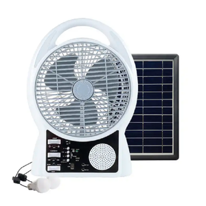 Ac Dc 8 Inch <strong>Solar</strong> <strong>Power</strong> <strong>Fan</strong> <strong>Cooling</strong> Air Stand Battery Portable Mini Climatiseur Desk Charging <strong>Fans</strong> - Product Image 4
