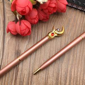 Cadeaux promotionnels pour femmes et filles, marchandises Kawaii Moon Power, magnifique stylo à bille rétractable en cristal - Product Image 3