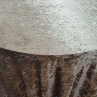 Nappe ronde en velours pailleté diamant R120 pouces Mantel redondo de terciopelo brillante de diamante