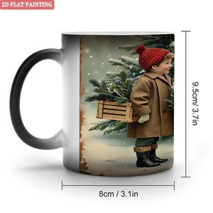 Taza que Cambia de Color, Negra Esmerilada, 11oz, Cerámica, para Impresión, para Fiestas y Vajilla - Product Image 2