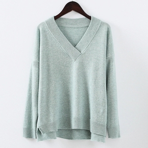 Suéter de pantuflas de Cachemira súper suave para mujer, Jersey de punto cómodo estilo <span class=keywords><strong>Stayhome</strong></span> para mujer - Product Image 5