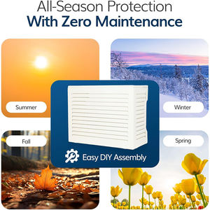 Cubierta para Unidad Exterior de <span class=keywords><strong>Aire</strong></span> <span class=keywords><strong>Acondicionado</strong></span> YOD HVAC de Aleación de Aluminio, Resistente a la Intemperie y al Granizo, Accesorio para <span class=keywords><strong>Aire</strong></span> <span class=keywords><strong>Acondicionado</strong></span> con 5 Años de Garantía para Bomba de Calor - Product Image 5