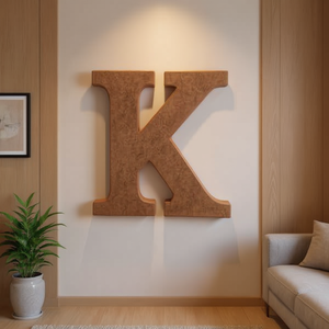 Ilan Lettera Decorativa in Legno K 15Cm per Decorazione Murale - Product Image 3