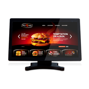 من المصنع شاشات 21.5 بوصة تعمل باللمس كشك خدمة ذاتية سطح مكتب تابلت ماكينة طلب طعام شاشة تعمل باللمس للمطعم - Product Image 4