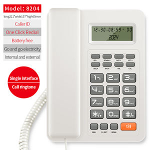 โทรศัพท์อเนกประสงค์แบบมีสายพร้อมหมายเลขโทร<span class=keywords><strong>ศัพท์</strong></span>ปุ่ม<span class=keywords><strong>ภาษา</strong></span>อังกฤษสำหรับ FICAN8204โทรศัพท์สำนักงาน - Product Image 6