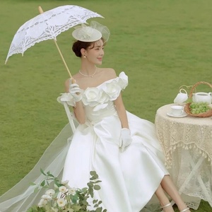 Elegant Artistic Photo Wedding Photo Posing Accessory European Vintage Hollowed Out Lace <b>Umbrella</b> - Product Image 1