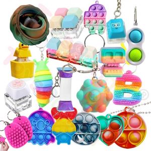 Porte-clés Fidget Toy de style interrupteur tactile avancé avec son de clic satisfaisant pour le soulagement de l'anxiété et l'amélioration de la concentration chez les personnes atteintes de TDAH - Product Image 1