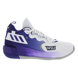 Chaussures de basket-ball Adidas unisexes Sm Dame 7 Extraply blanc/violet - 100% authentiques - Product Image 3