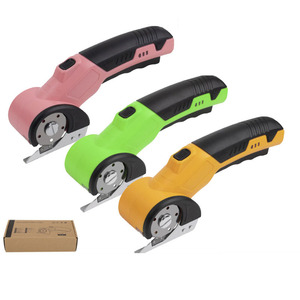 Cutter rotatif portable pour la maison et le bureau, pour carton, plastique, cuir, tissu (jaune, lame simple) - Product Image 1