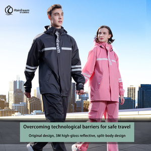 Chubasquero personalizable para <span class=keywords><strong>mujer</strong></span> para traje de Poncho, impermeable, a prueba de viento y duradero, ropa resistente a la lluvia y a la intemperie - Product Image 4