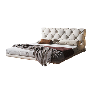 <span class=keywords><strong>Letto</strong></span> dell'hotel king size mobili per camera da <span class=keywords><strong>letto</strong></span> di lusso in pelle 1.8m <span class=keywords><strong>letto</strong></span> matrimoniale <span class=keywords><strong>singolo</strong></span> a soppalco galleggiante - Product Image 4