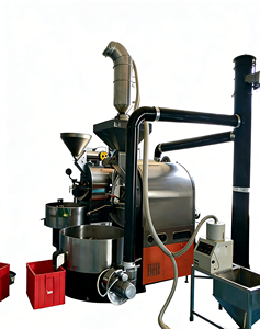 Torrador de Café Elétrico/Gás Semi-Automático de 6kg com Display de Temperatura Dupla Omron PID - Product Image 1