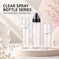 Flacon pulvérisateur personnalisable en PET avec pompe à brume fine, capacité de 30 ml à 150 ml, avec joint, emballage cosmétique, parfum/tonique