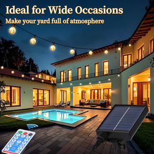 आउटडोर 3500k G40 e12 क्रिसमस सौर छुट्टी रोशनी पार्टी शादी सजावटी फेस्ट फेस्ट परी स्ट्रिंग लाइट/सौर बल्ब - Product Image 6